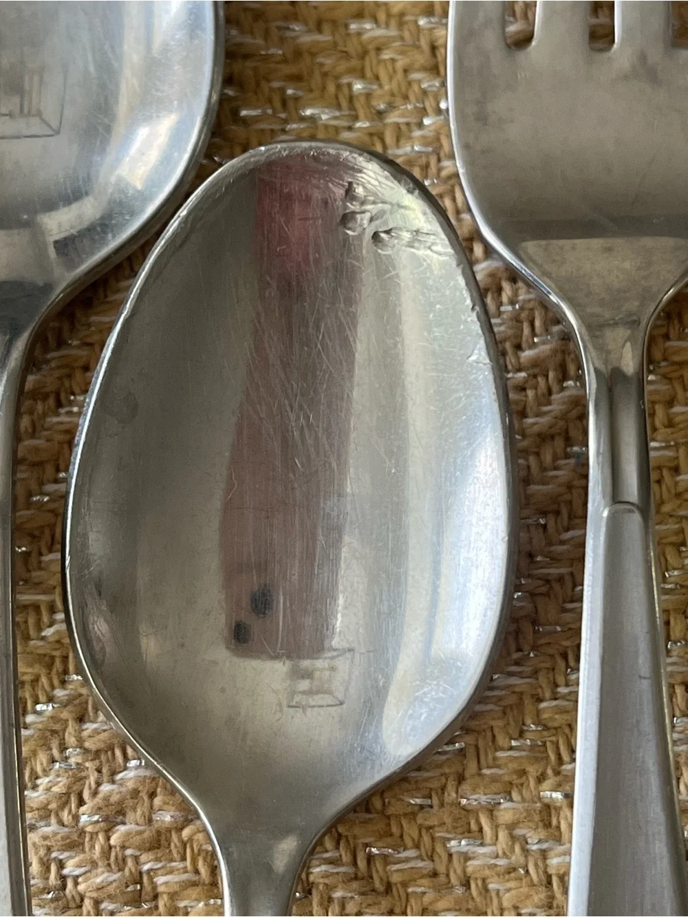 Modern Living (Stainless) Teaspoons (13) by Rogers IS and bonus fork